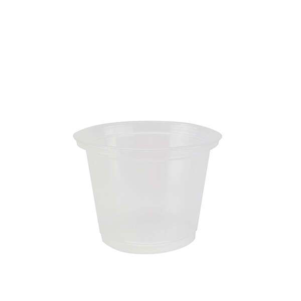 SafePro FK1, 1 Oz Clear Polypropylene Portion Cup, 2500/CS. Lids Sold Separately.