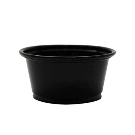 SafePro FK325B, 3.25 Oz Conex Black Complements Portion Polypropylene Container, 2500/CS. Lids Sold Separately