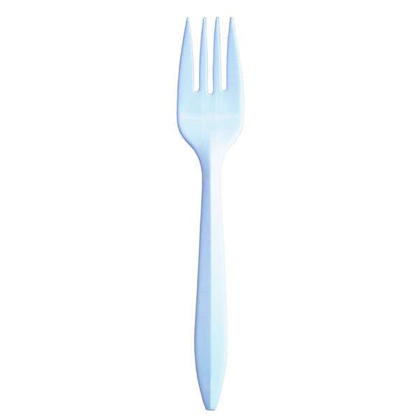 SafePro FM, Plastic Medium Weight White Polypropylene Forks, 1000/CS