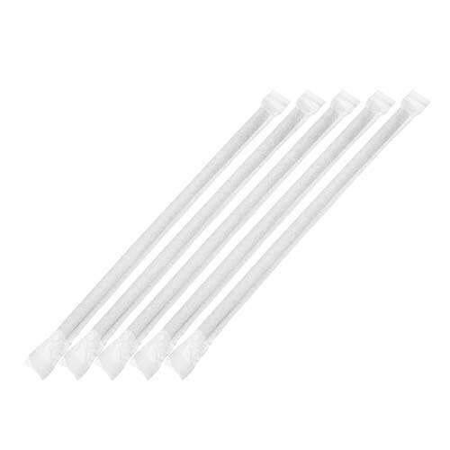 SafePro JPSB-X 5.75-Inch Black Unwrapped Paper Straws, 250/PK