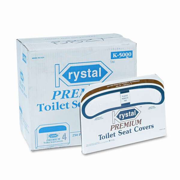 SafePro K5000, Premium Half-Fold Toilet Seat Covers, 250-pcs Box, 20/CS