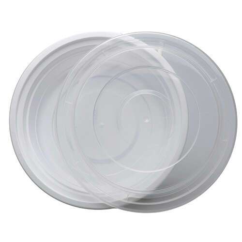 SafePro MC718W, 16 Oz. Round Microwavable Containers Combo, White Bottom, 150/CS