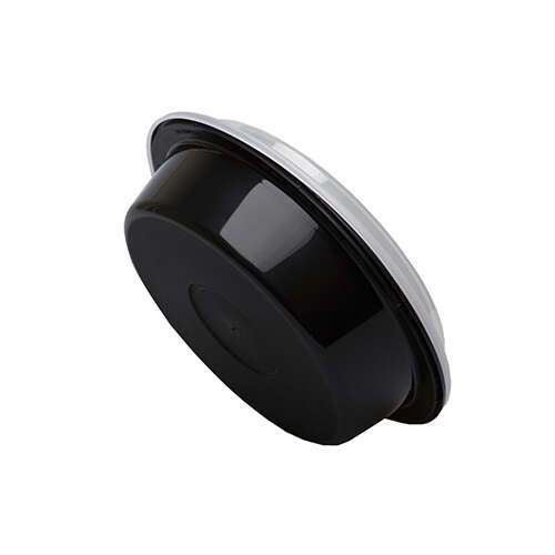 SafePro MC723, 24 Oz. Round Microwavable Containers Combo, Black Bottom, 150/CS