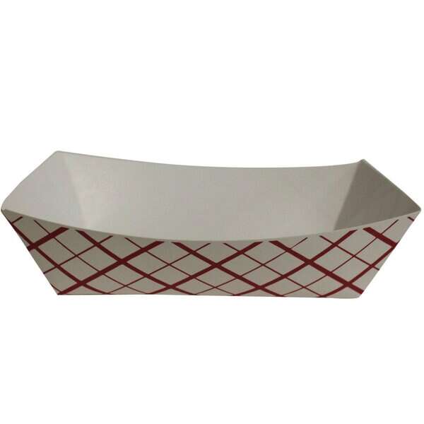 SafePro RP300, 3-Lbs White Paper Food Trays, 500/CS