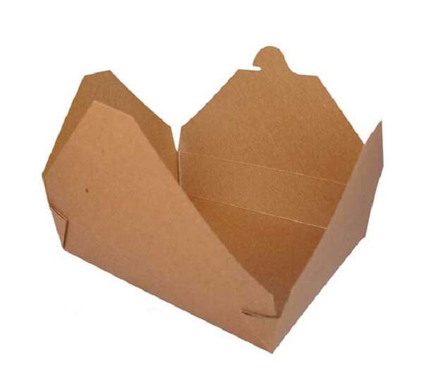 SafePro Eco SB12 34 Oz 6.4375x5.1875x1.5-Inch Take-Out Recyclable Kraft Paper Container #12, 240/CS