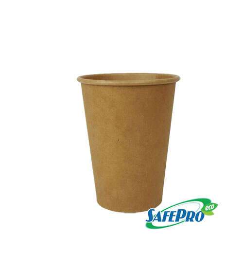 SafePro Eco SB31,12 OZ Kraft Recyclable Paper Cups, 1000/CS (Discontinued)