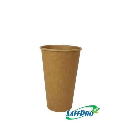 SafePro Eco SB32, 16 Oz Kraft Recyclable Paper Cups, 1000/CS (Discontinued)