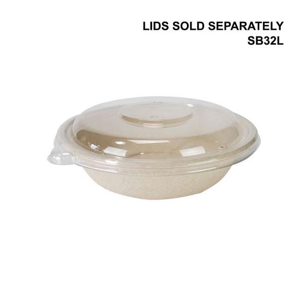 SafePro Eco SBB32, 32 Oz Bio Round Fiber Bowl, 300/CS (Discontinued)