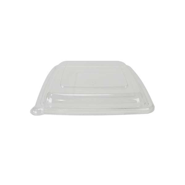 SafePro Eco SBCS1000F PET Clear Square Lid for Fiber Trays (SBCS1000, SBCS1000-3), 300/CS
