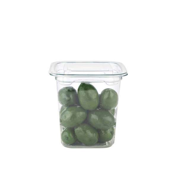 SafePro SC1-14, 14 Oz Clear PET Square Deli Containers, 500/CS. Lids Sold Separately.