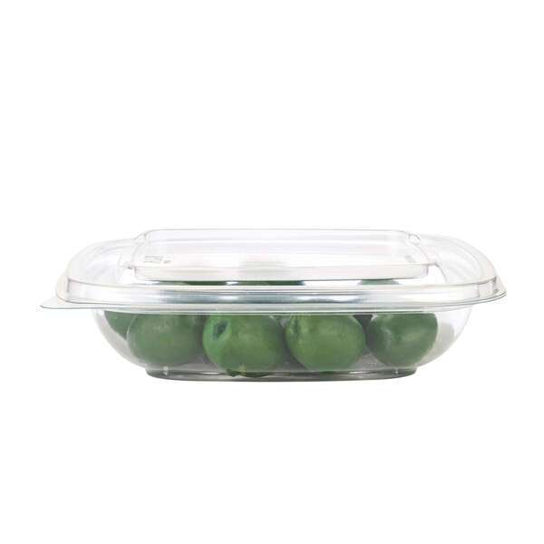 SafePro SC3-12C, 12 Oz Deep Clear PET Square Containers, 450/CS. Lids Sold Separately.