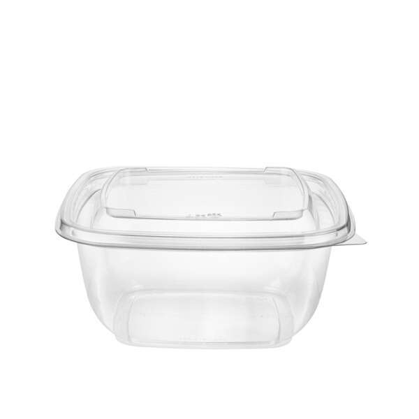 SafePro SC3-30C, 30 Oz Deep Clear PET Square Containers, 450/CS. Lids Sold Separately.