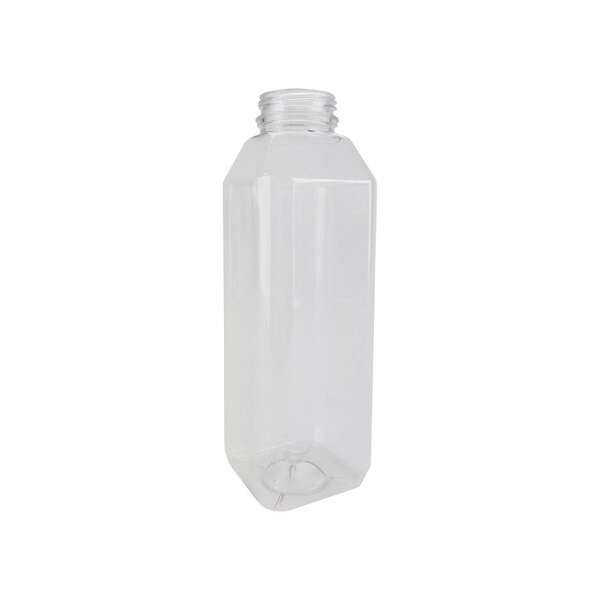 SafePro SJB16 16 Oz 7.5-Inch Clear PET Plastic Juice Bottle, 160/CS