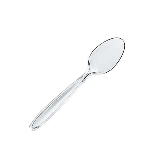 SafePro Clear Heavyweight Plastic Teaspoons, 1000/CS