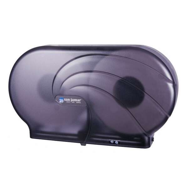 San Jamar R4090TBK, Oceans Twin JBT Dispenser, Black Pearl, Double Roll