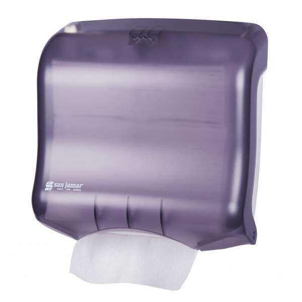 San Jamar T1750TBK, Oceans Ultrafold Multi-Fold and C-Fold Towel Dispenser, Black Pearl