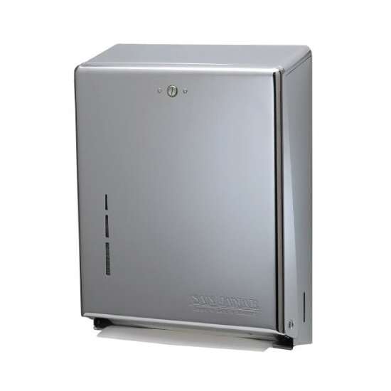 San Jamar T1900XC, Stainless Steel C-Fold and Multi-Fold Towel Dispenser