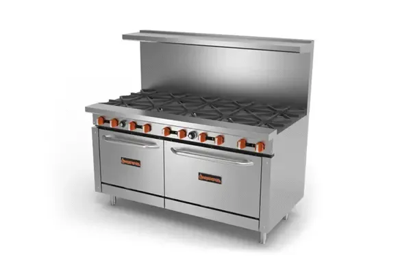 Sierra SR-10-60, 60-inch 10-Burners Gas Range with 2 Ovens, 360,000 BTU (Discontinued)