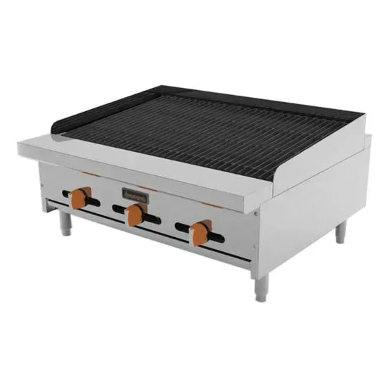 Sierra SRCB-36, 36-inch Charbroiler with 3 Burners, 96,000 BTU (Discontinued)