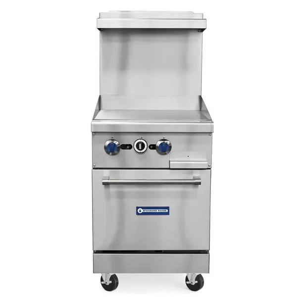 Standard Range SR-R24-24MG, 24-Inch Commercial Range with 24-Inch Griddle Top, 1 Oven