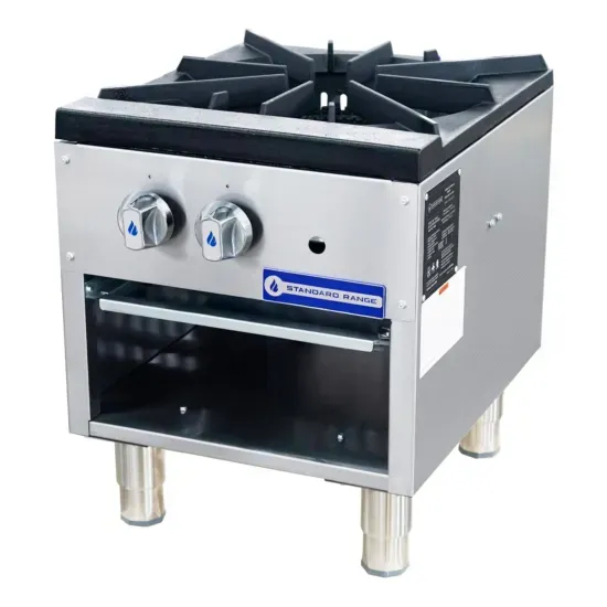 Standard Range SR-SP1, 18-Inch Single Burner Commercial Gas Stock Pot Range - 80,000 BTU
