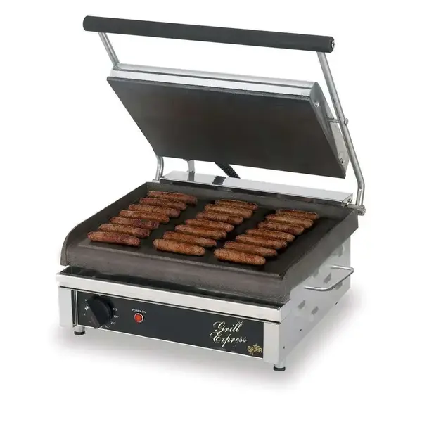 Star Manufacturing Star GX14IS, Sandwich/Panini Grill with Cast Iron Cooking Surface