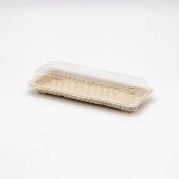 STI ST-2G-LID, 8.63x3.5-Inch OPS Clear Plastic Sushi Tray Lid, 800/CS (Bases Sold Separately)