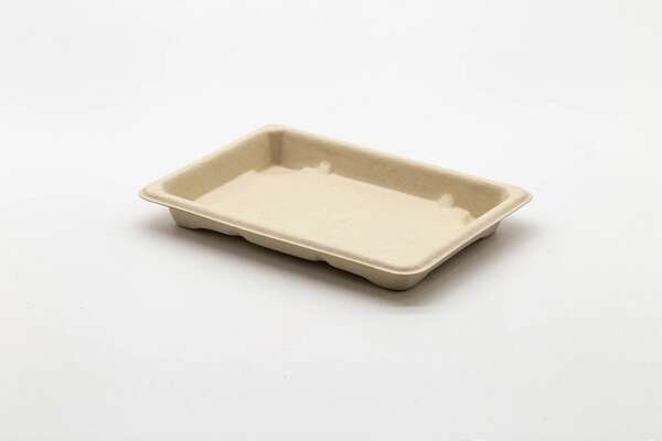 STI ST-3G-BASE, 6.5x4.5x0.75-Inch Wheat Straw Sushi Tray, 800/CS (Lids Sold Separately)