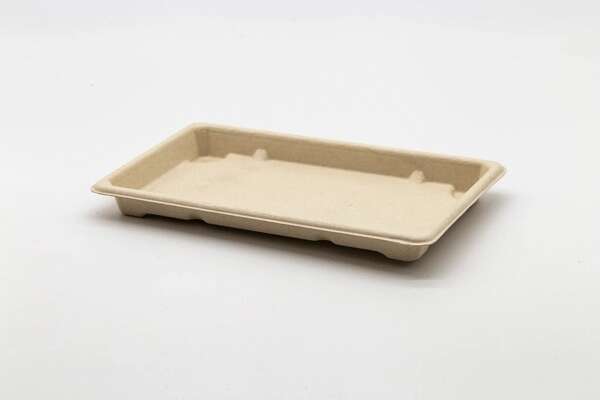 STI ST-5G-BASE, 8.25x5.13x0.62-Inch Wheat Straw Sushi Tray, 800/CS (Lids Sold Separately)