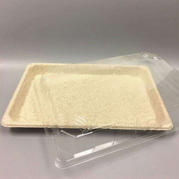 STI ST-6G-LID, 8.63x3.5 PET Clear Plastic Sushi Tray Lid, 800/CS (Base Sold Separately)