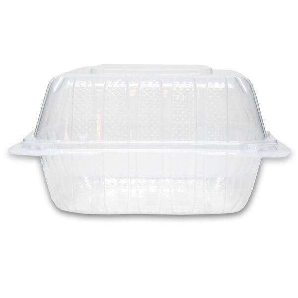 Sure Earth 113961, 6x6-Inch 1-Compartment MFPP-Like Plastic Hinged Container, 300/CS