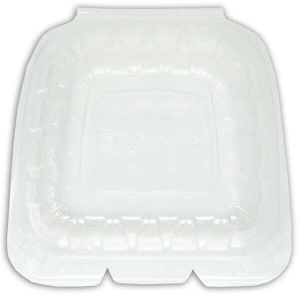 Sure Earth 113961, 6x6-Inch 1-Compartment MFPP-Like Plastic Hinged Container, 300/CS