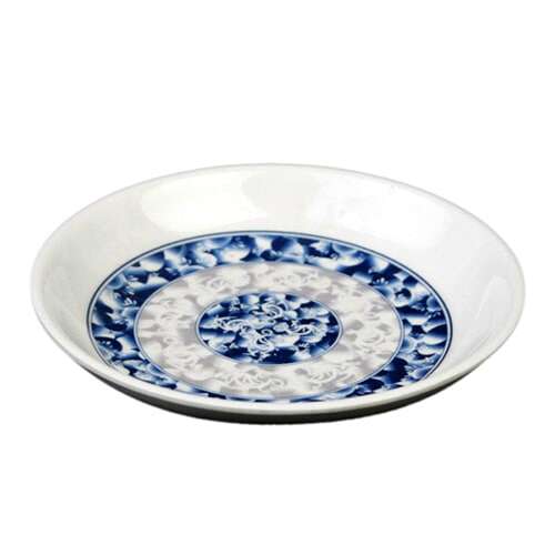 Thunder Group 102.8DL 2 Oz 3.5 Inch Diameter Asian Blue Dragon Melamine Sauce Dish, DZ