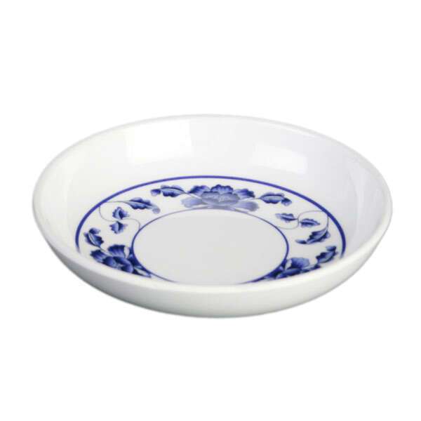 Thunder Group 102.8TB 2 Oz 3.5 Inch Asian Lotus Melamine Round Sauce Dish, 12/CS