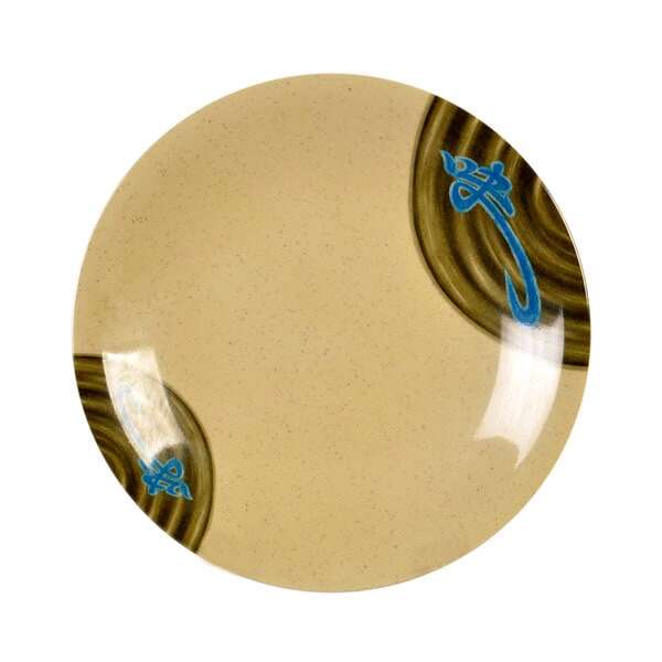 Thunder Group 1306J 6.38 Inch Asian Wei Melamine Round Dinner Plate, DZ