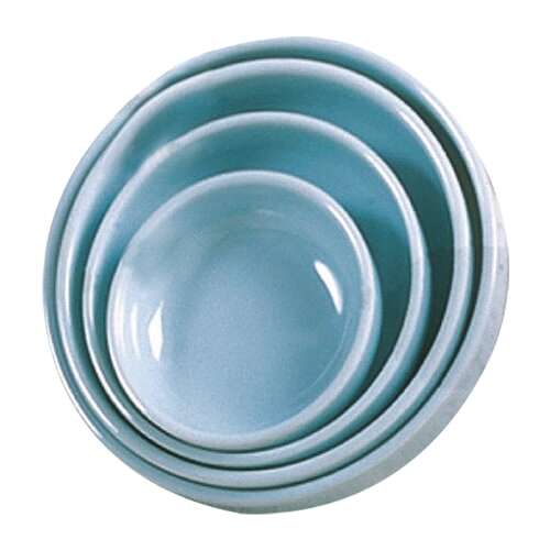 Thunder Group 1906 14 Oz 6 Inch Diameter Asian Blue Jade Flat Round Bowl, DZ