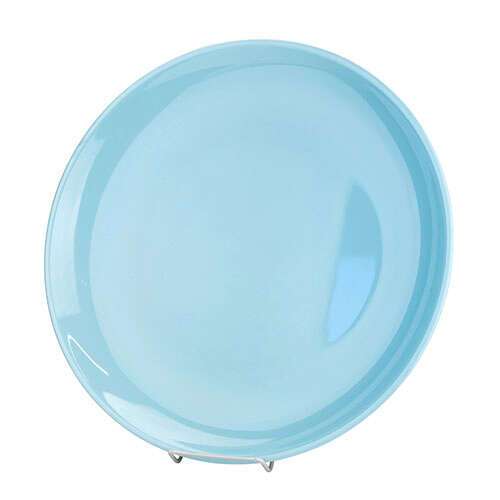 Thunder Group 1915 14 Inch Diameter Asian Blue Jade Melamine Round Plate, DZ