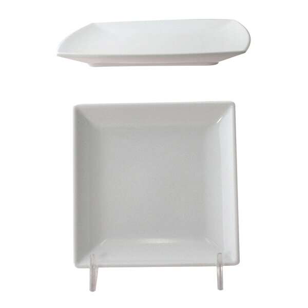Thunder Group 29004WT 4.5 Inch Western Classic White Melamine Square Plate, DZ