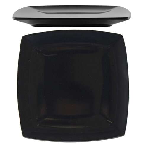 Thunder Group 29006BK 6 Inch Western Classic Black Melamine Square Plate, DZ