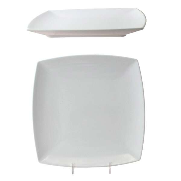Thunder Group 29010WT 10 Inch Western Classic White Melamine Square Plate, DZ