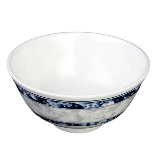 Thunder Group 3008DL 6 Oz 3.75 Inch Diameter Asian Blue Dragon Melamine Rice Bowl, DZ