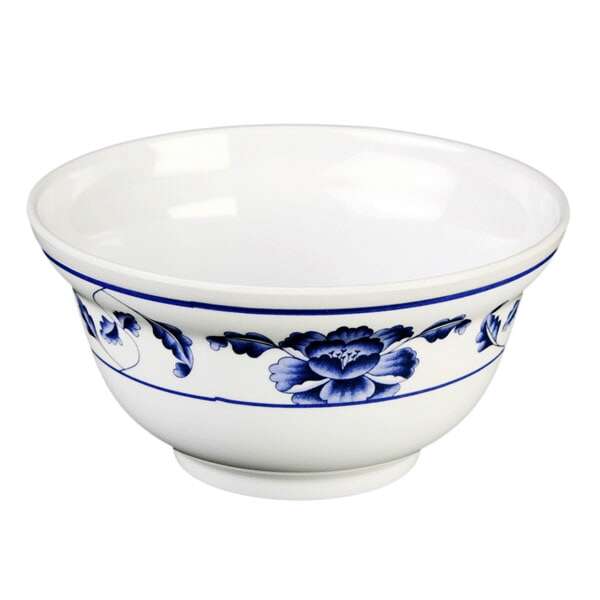 Thunder Group 3201TB 20 Oz 5.75 Inch Asian Lotus Melamine Round Noodle Bowl (Lid Sold Separately), DZ