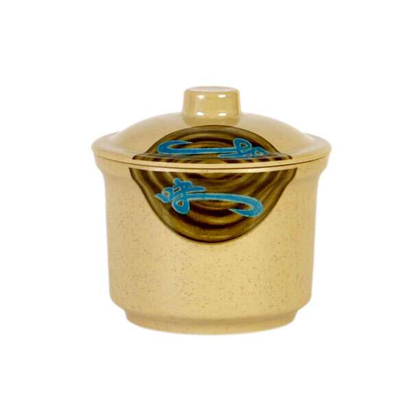 Thunder Group 3504J 14 Oz 4.25 Inch Asian Wei Melamine Round Special Bowl With Lid, DZ