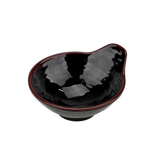 Thunder Group 3601TM 5 Oz 4.8 x 4.25 Inch Asian Tenmoku Round Melamine Dip Bowl, DZ