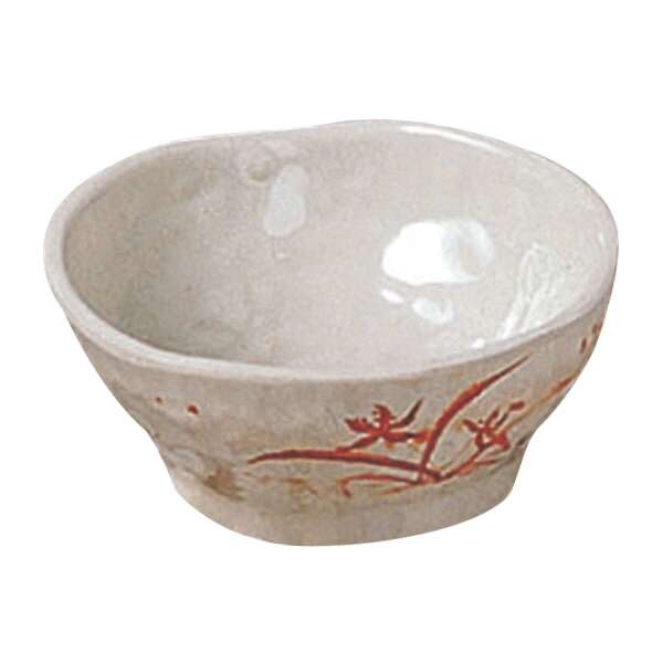 Thunder Group 3703 2 Oz 3.25 Inch Diameter Asian Gold Orchid Melamine Sauce Dish, DZ