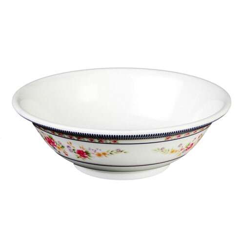 Thunder Group 5065AR 32 Oz 7.5 Inch Asian Rose Melamine Round Rimless Bowl, DZ