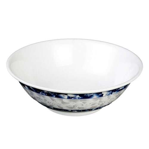 Thunder Group 5065DL 32 Oz 7.5 Inch Diameter Asian Blue Dragon Melamine Rimless Bowl, DZ