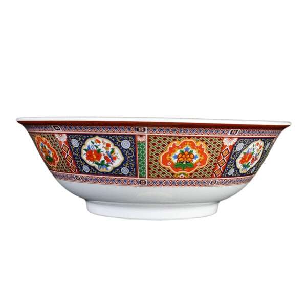 Thunder Group 5065TP 32 Oz 7.5 Inch Asian Peacock Melamine Round Rimless Bowl, DZ