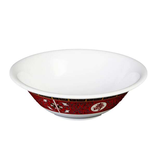 - 5106TR 15 Oz 6 Inch Asian Longevity Melamine Round Deep Bowl, DZ