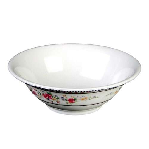Thunder Group 5107AR 24 Oz 7 Inch Asian Rose Melamine Round Deep Bowl, DZ
